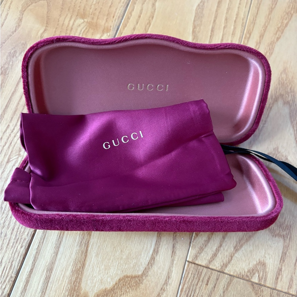 Gucci Burgundy Sunglasses Case